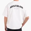 about:blank Arched Logo T-Shirt Oat Black