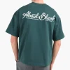 about:blank Banner T-Shirt Epsom Green Ecru