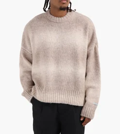 about:blank Ombre Brushed Crewneck Ecru Tan