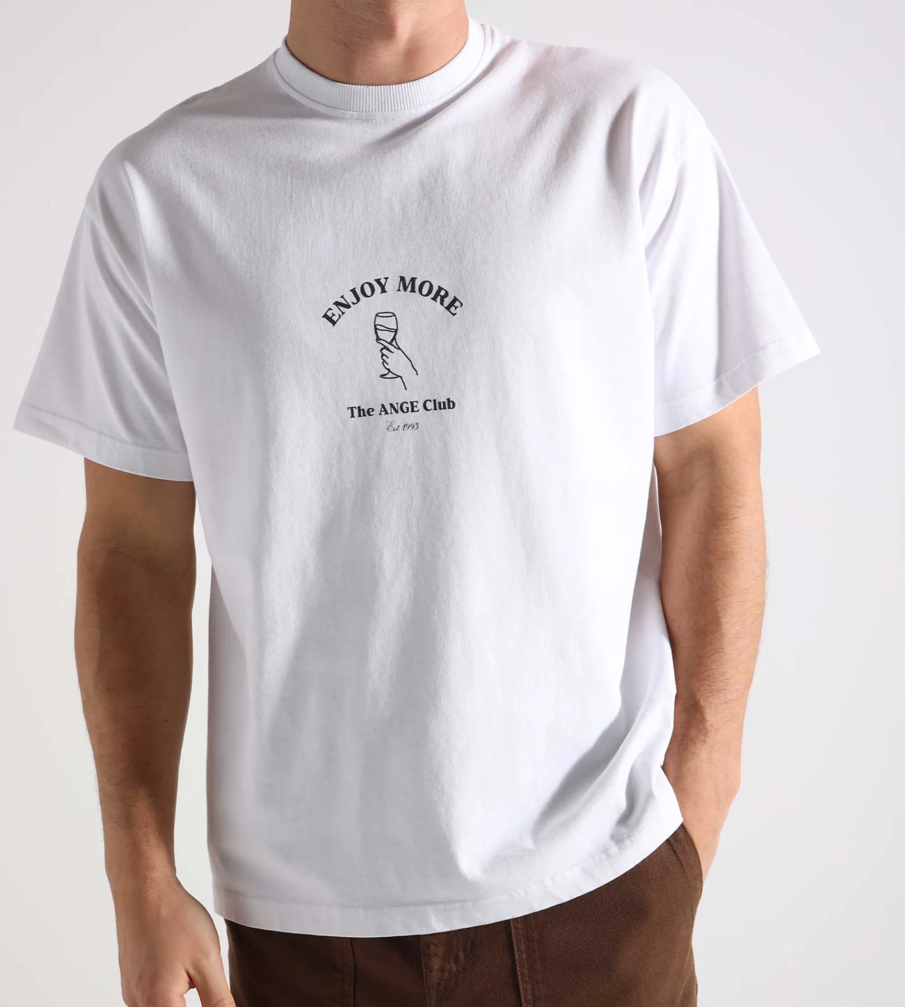Ange Projects Enjoy More Tee White