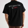Ange Projects Glass Of Wine Tee Black