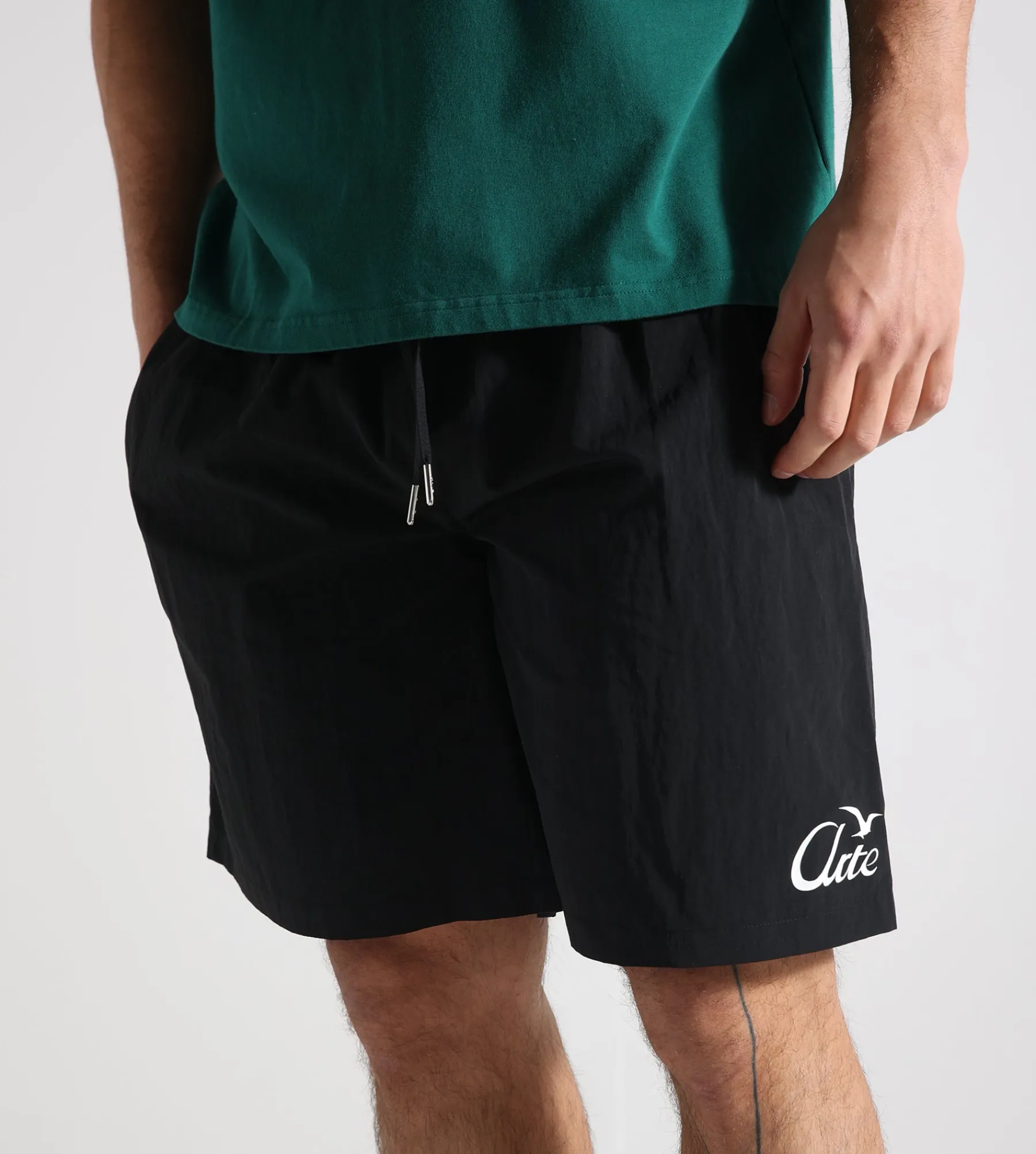 Arte Antwerp Birds Logo Shorts Black