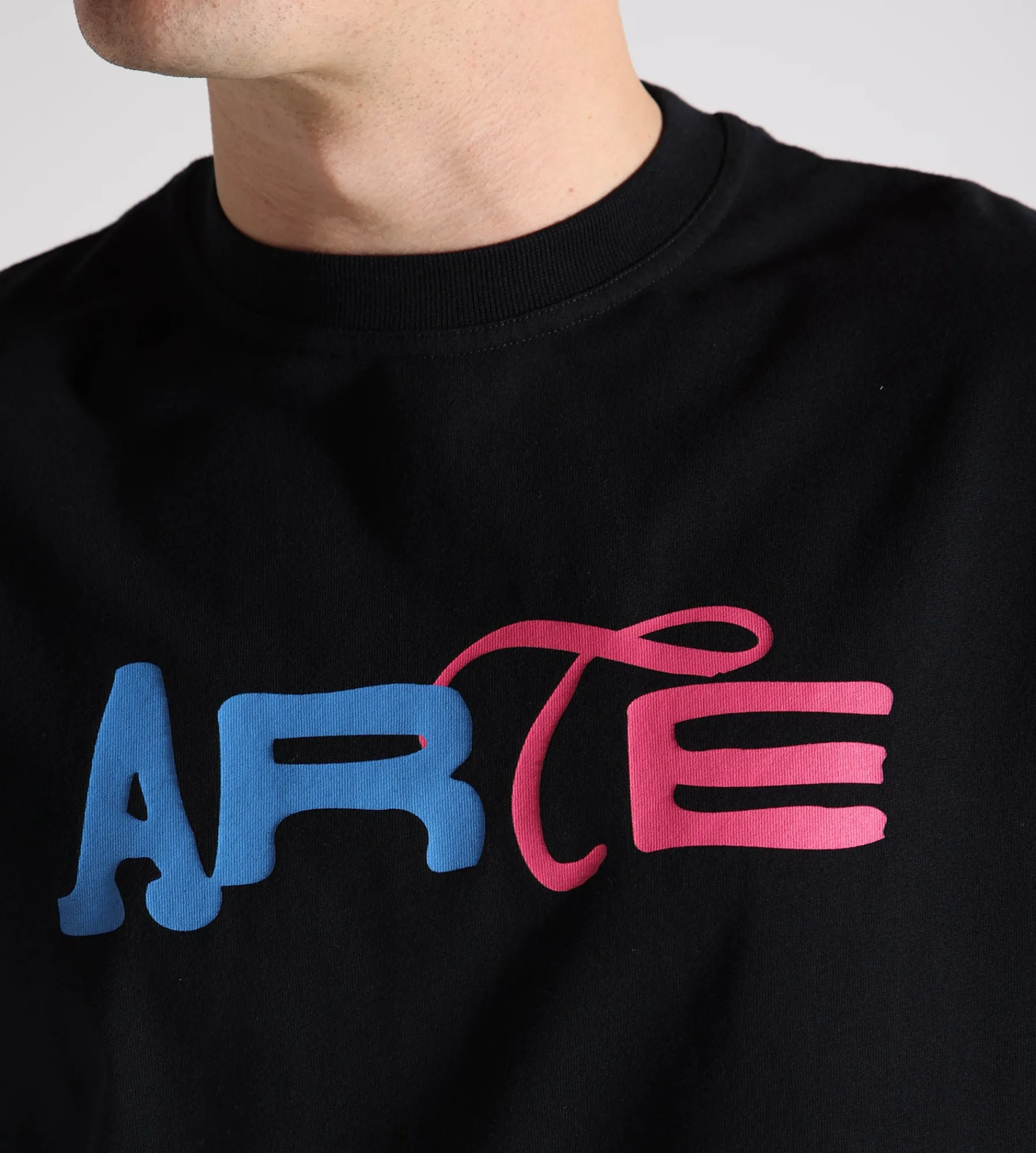 Arte Antwerp Duo Print Logo T-shirt Black
