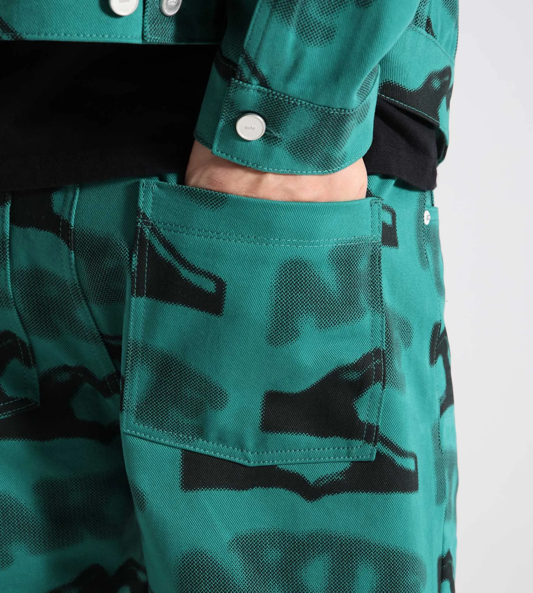 Arte Antwerp Heart Printed Pants Green