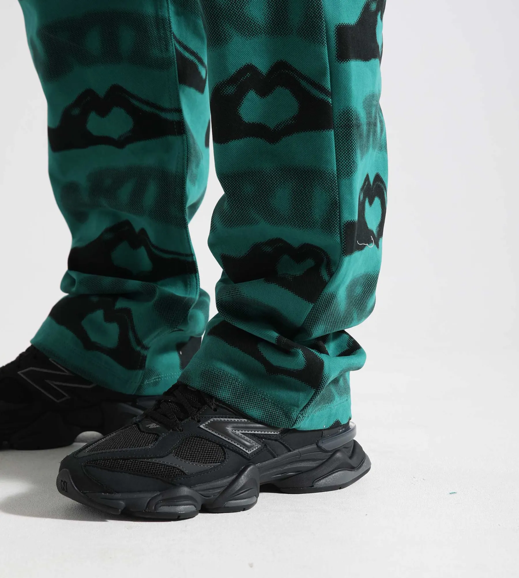 Arte Antwerp Heart Printed Pants Green
