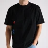 Arte Antwerp Side Print T-shirt Black