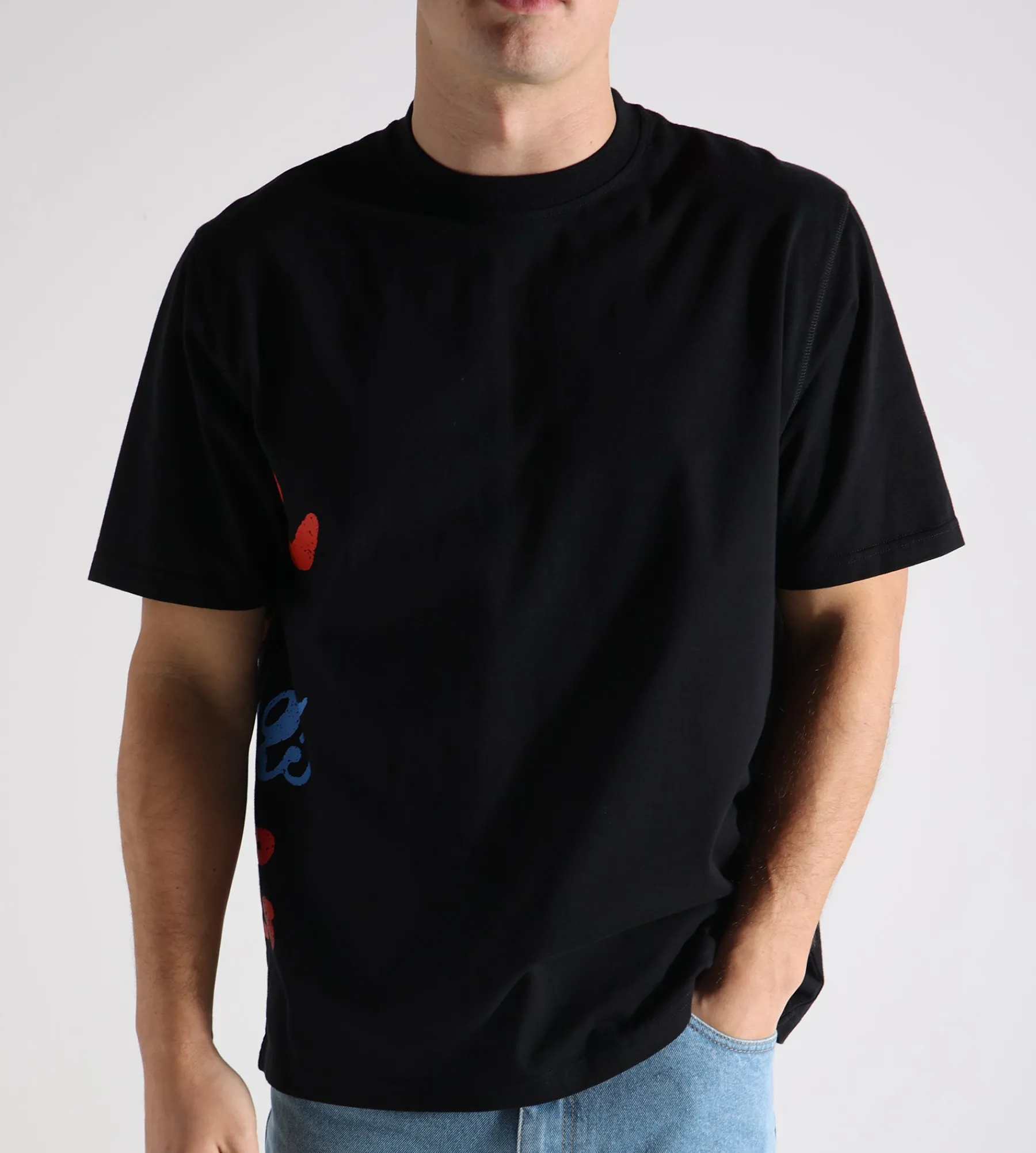Arte Antwerp Side Print T-shirt Black