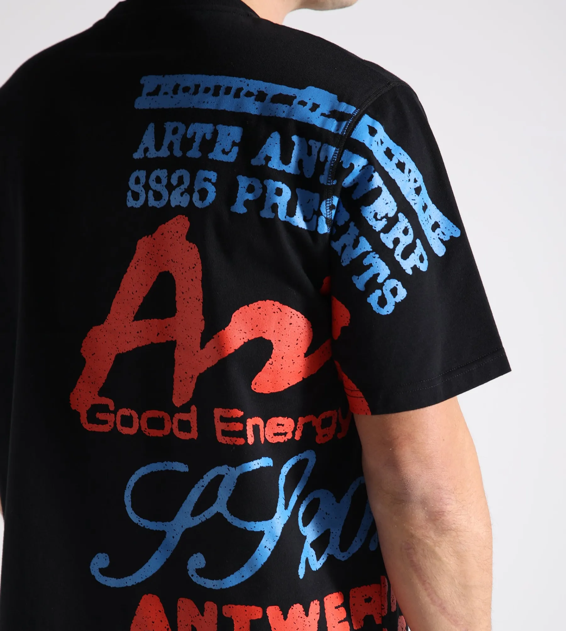 Arte Antwerp Side Print T-shirt Black