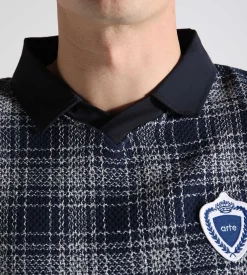 Arte Antwerp Square Collar T-shirt Plaid