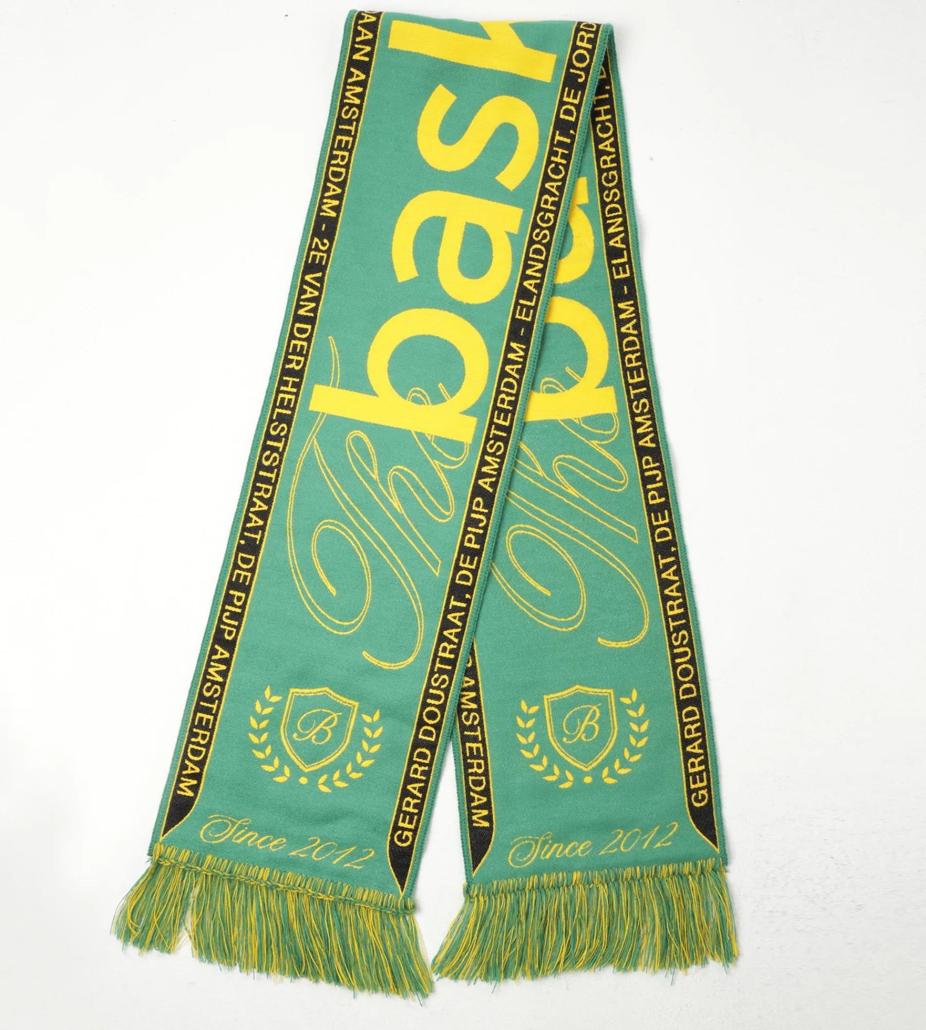 Baskèts Baskets Scarf Green Yellow