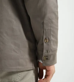 Baskèts Heavy Cotton Overshirt Stone Brown