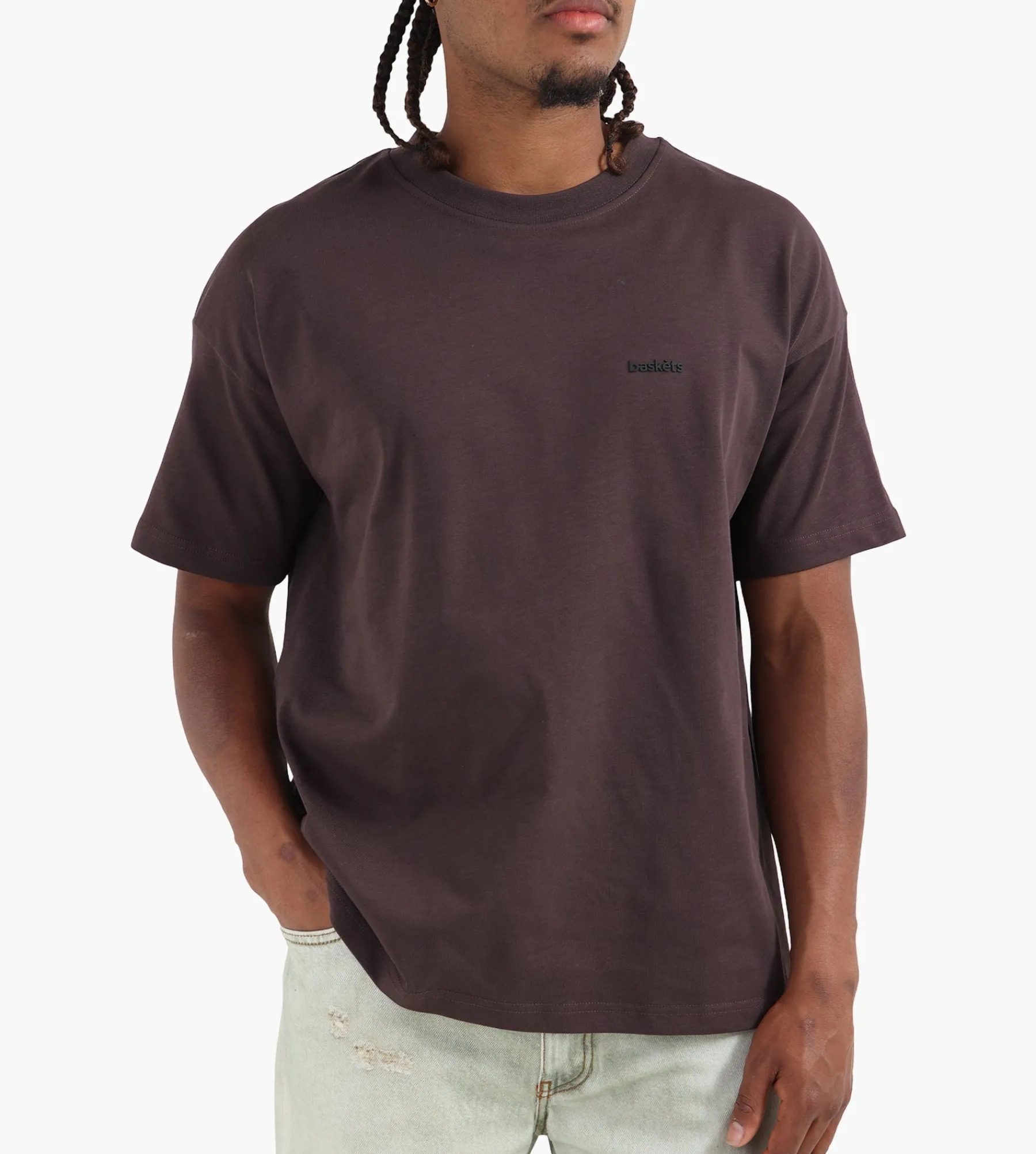 Baskèts Modern Essential Tee Marron