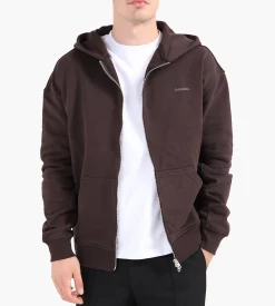 Baskèts Modern Zip Hoodie Marron
