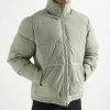 Baskèts Nylon Puffer Jacket Sage Green