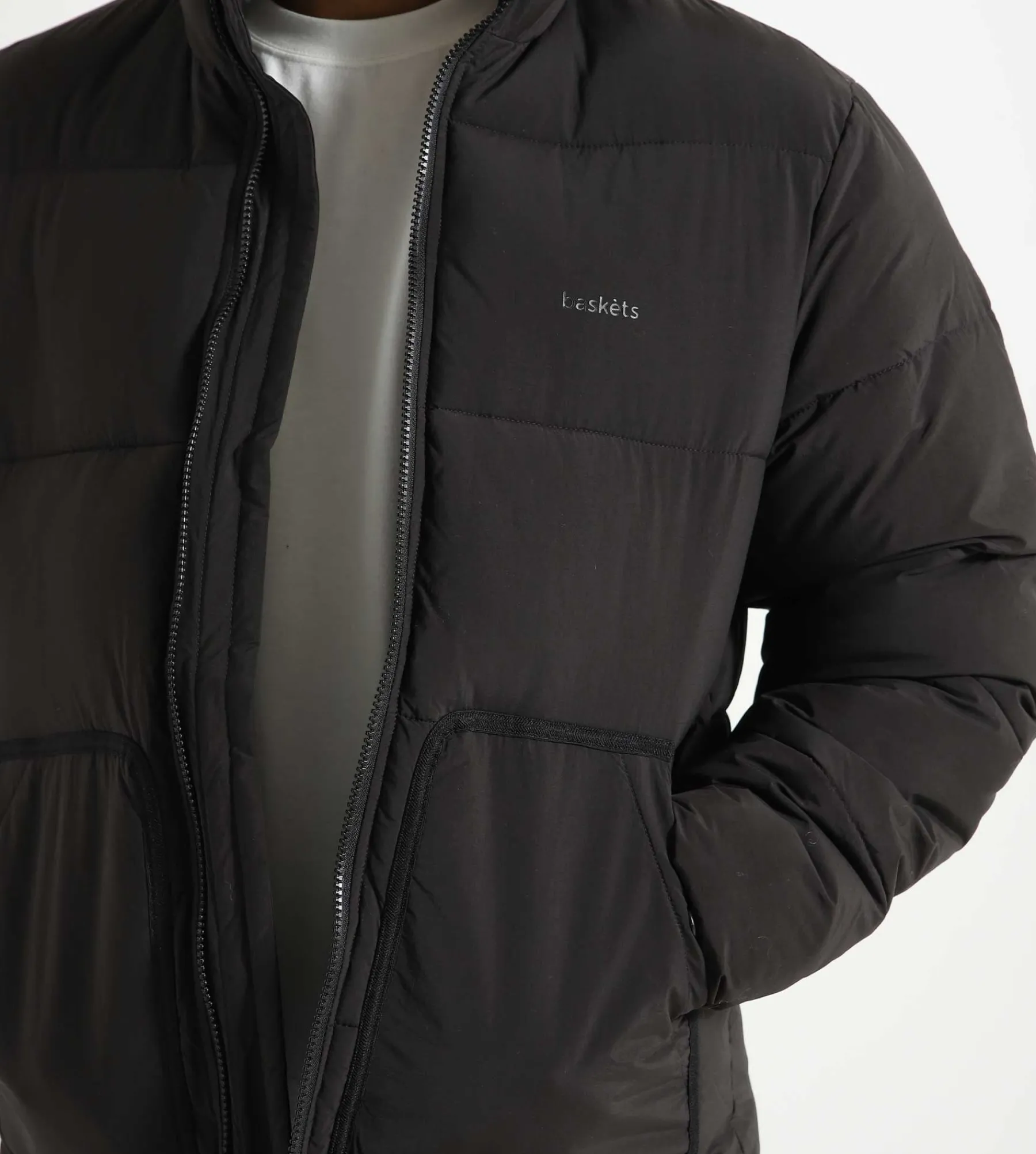 Baskèts Nylon Puffer Jacket Black
