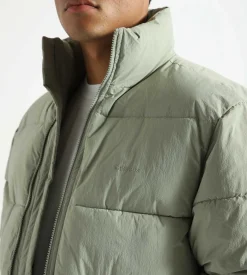 Baskèts Nylon Puffer Jacket Sage Green