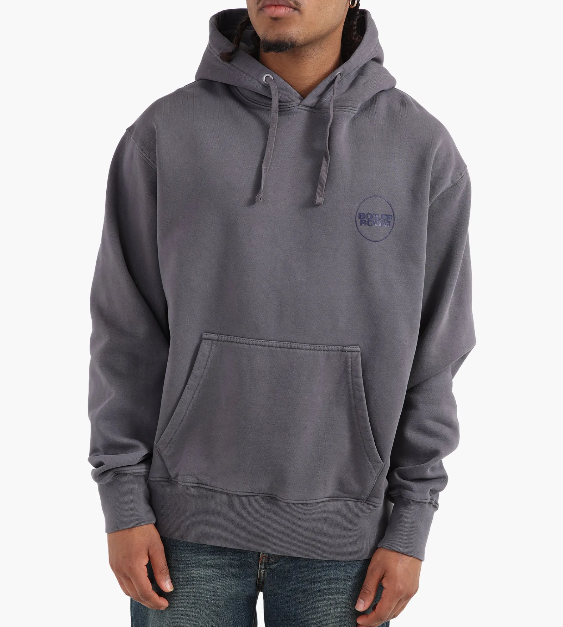 Boiler Room Core Hoodie Garment Dye Slate