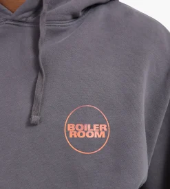 Boiler Room Core Hoodie Garment Dye Slate