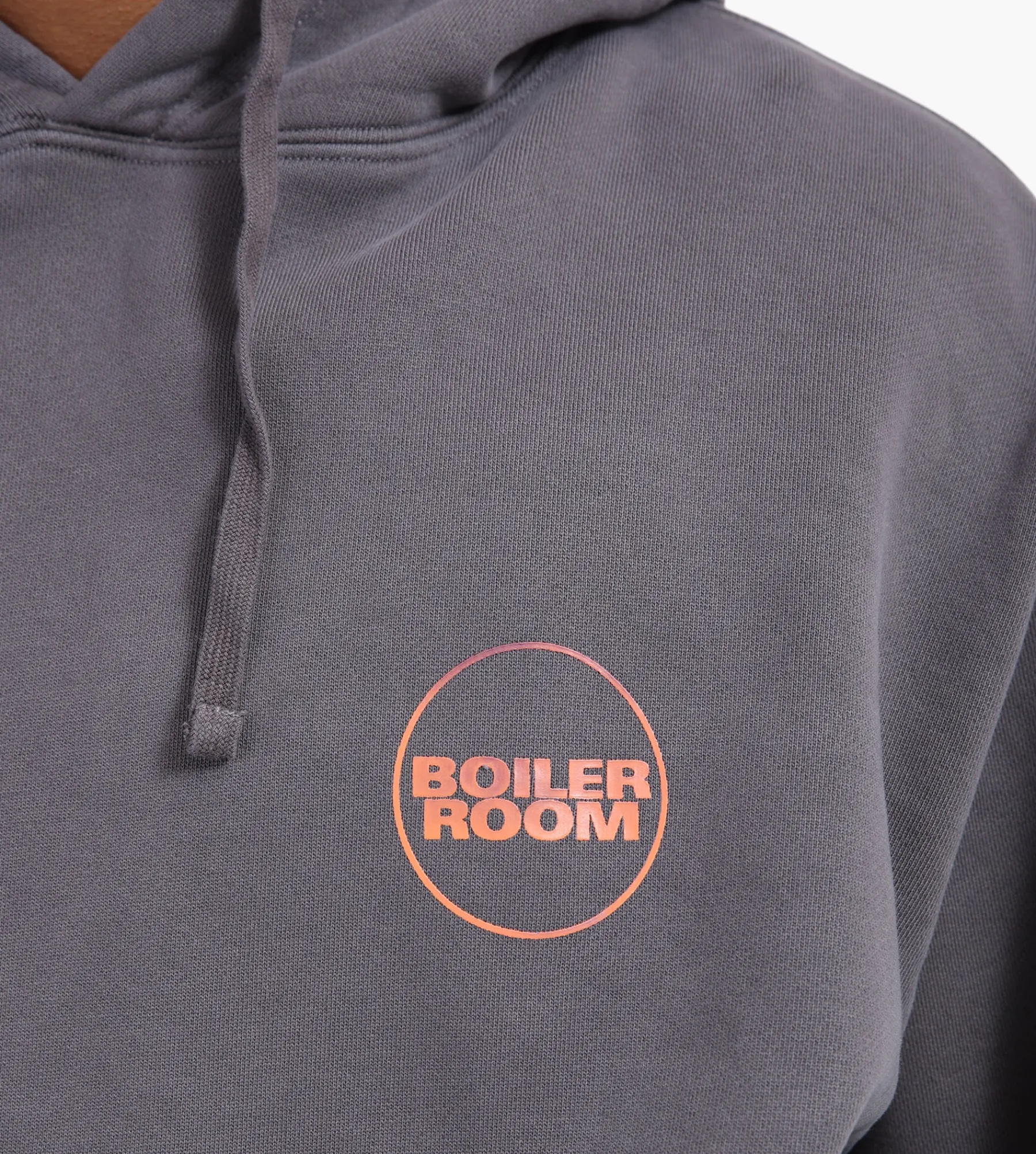 Boiler Room Core Hoodie Garment Dye Slate