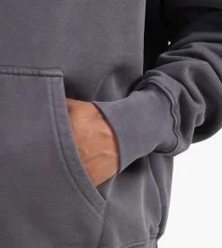 Boiler Room Core Hoodie Garment Dye Slate