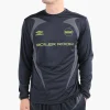 Boiler Room Football Longsleeve Blue