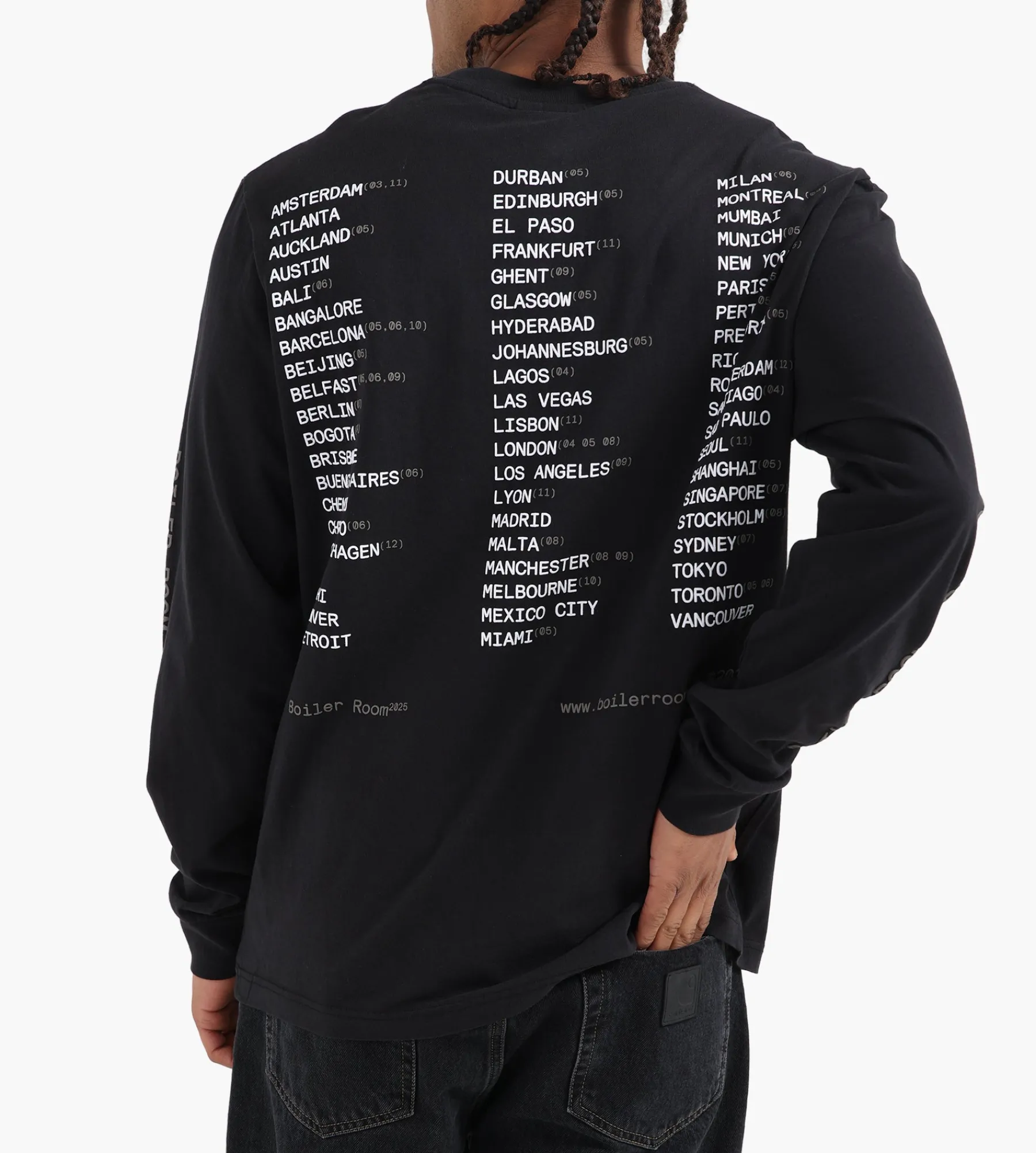 Boiler Room World Tour Longsleeve Black