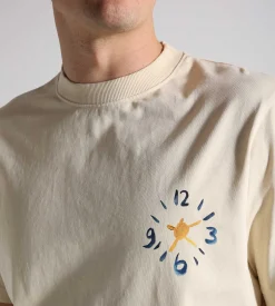 Bram's Fruit Clock Acrylic T-Shirt Beige