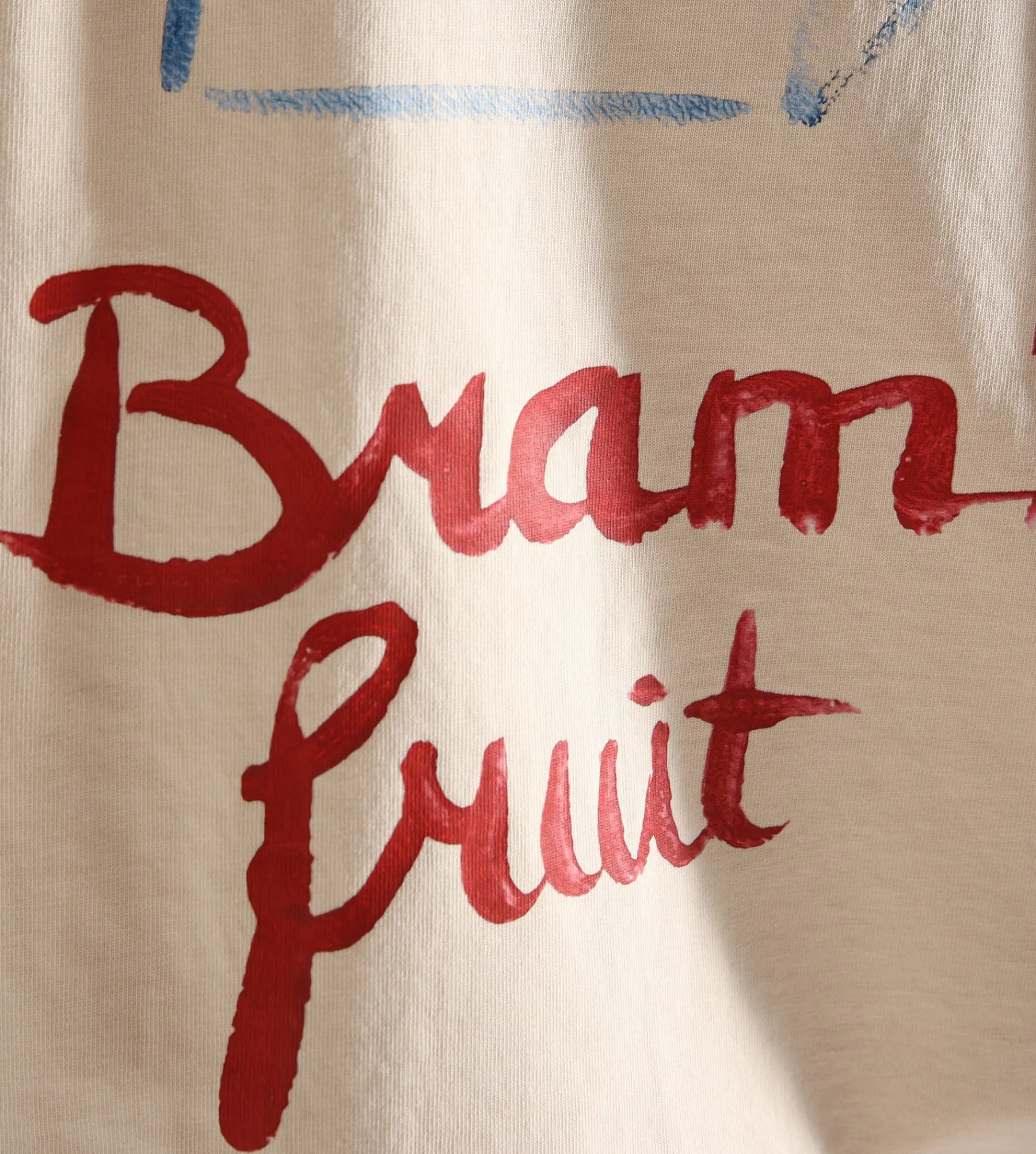Bram's Fruit Crate Acrylic T-Shirt Beige