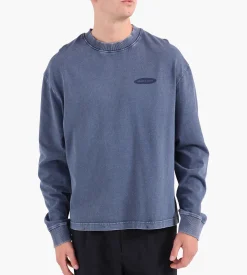 Bram's Fruit "F*ck Off” Longsleeve Distressed Washed Navy