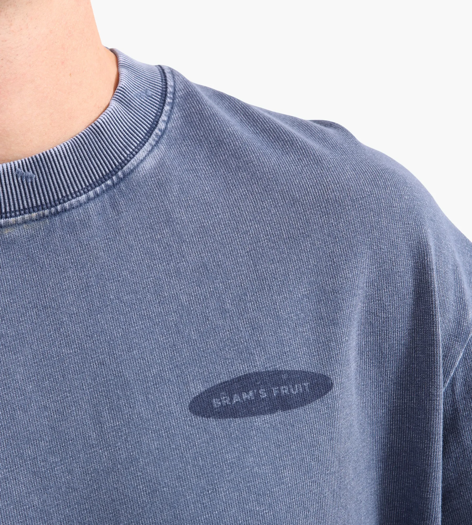 Bram's Fruit "F*ck Off” Longsleeve Distressed Washed Navy