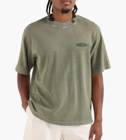 Bram's Fruit “F*ck Off” T-Shirt Distressed Washed Olive Green