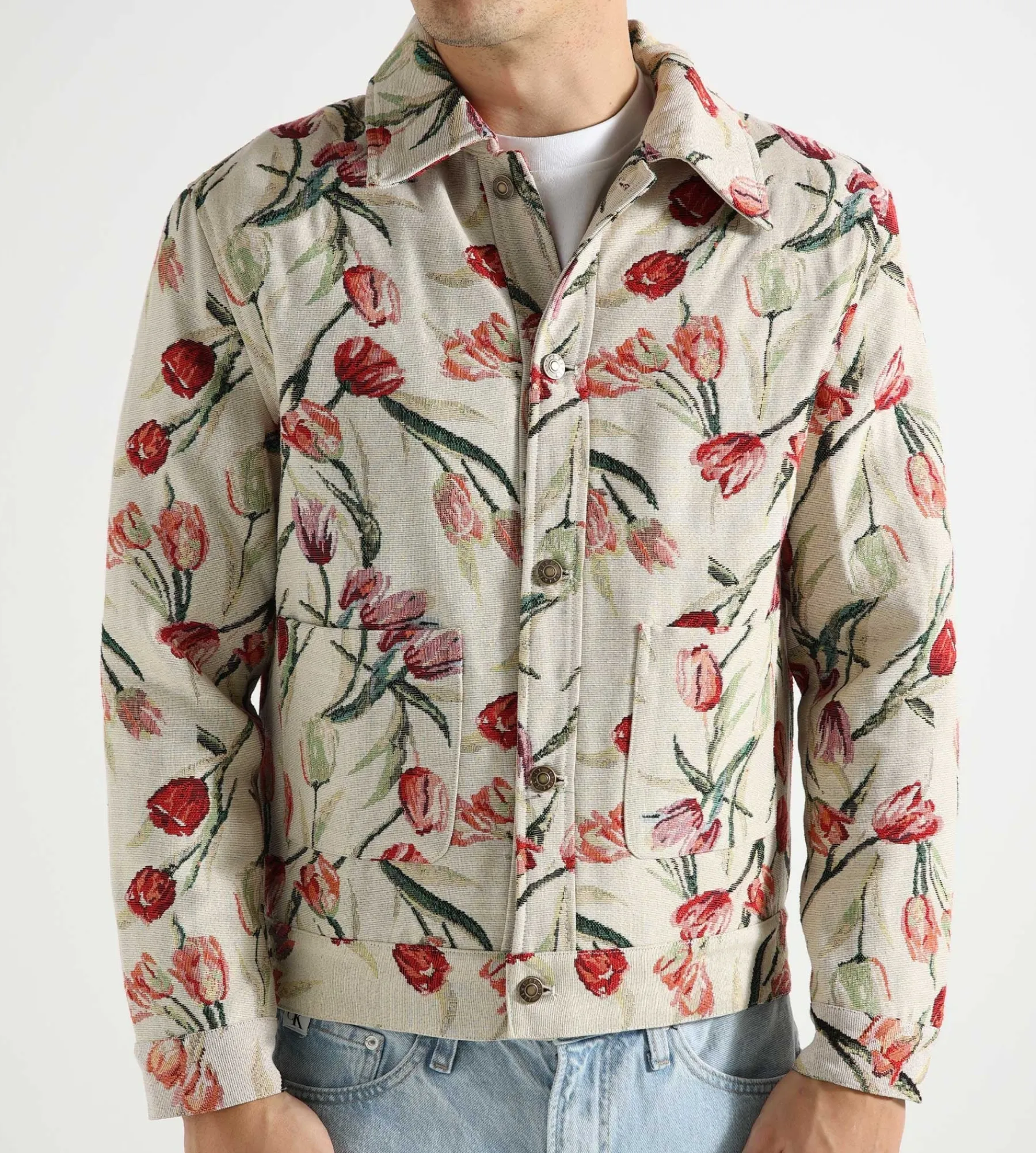 Bram's Fruit Flower Jacket Beige