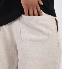 Bram's Fruit Garden Hose Linen Shorts Beige