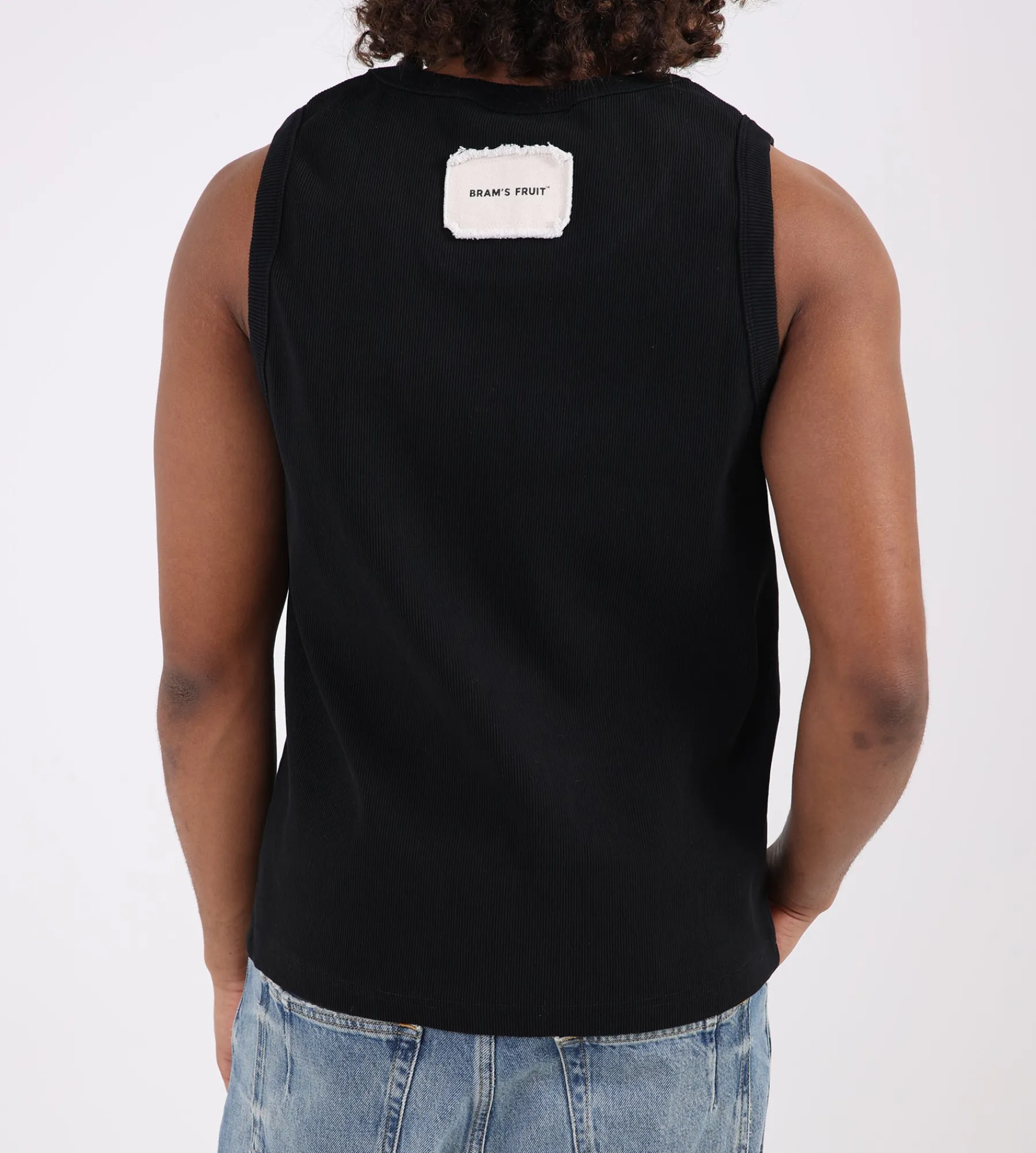 Bram's Fruit Heavy Rib Tanktop Black