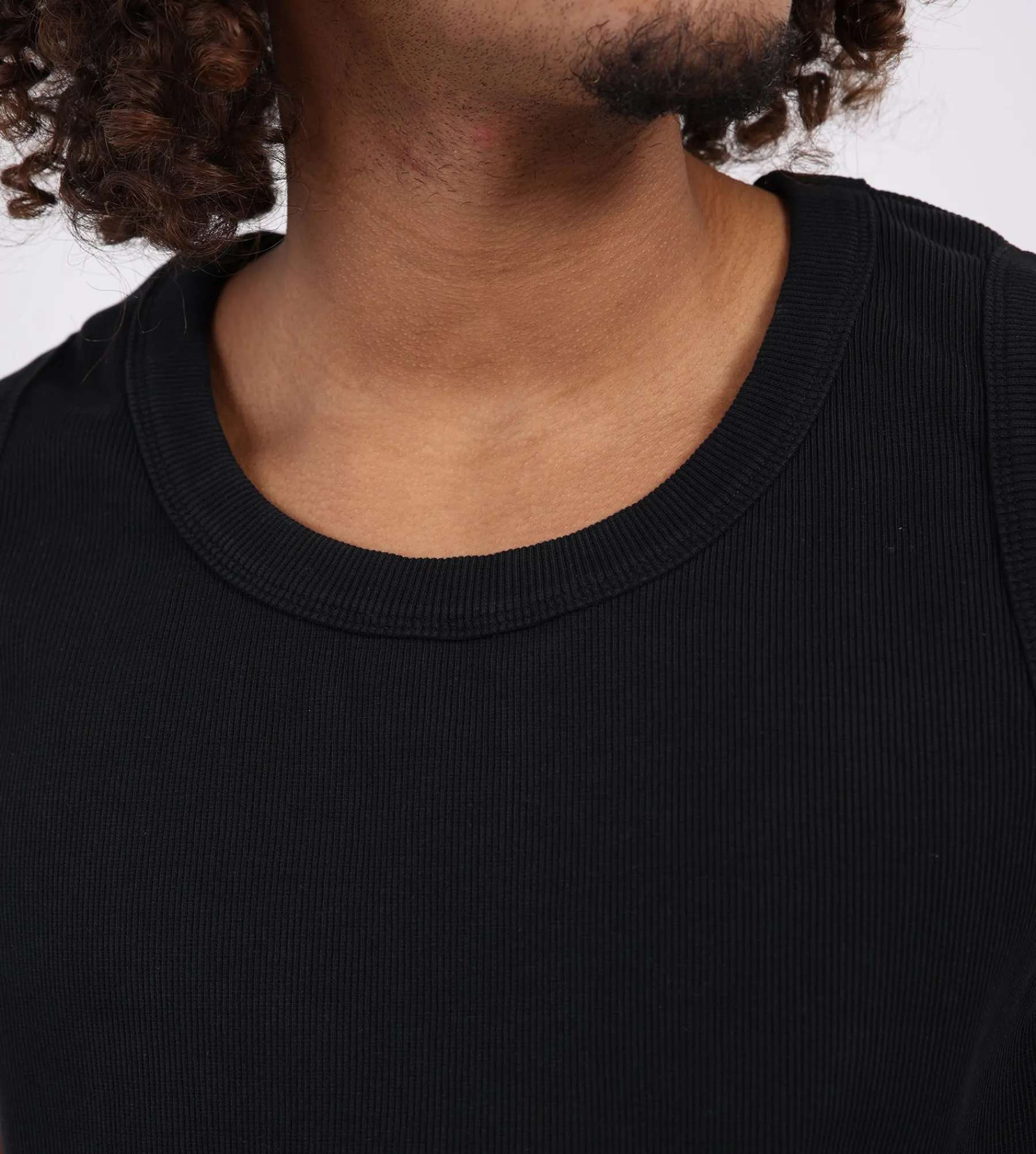 Bram's Fruit Heavy Rib Tanktop Black