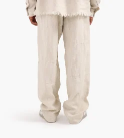 Bram's Fruit Linen Repair Trousers Natural Linen