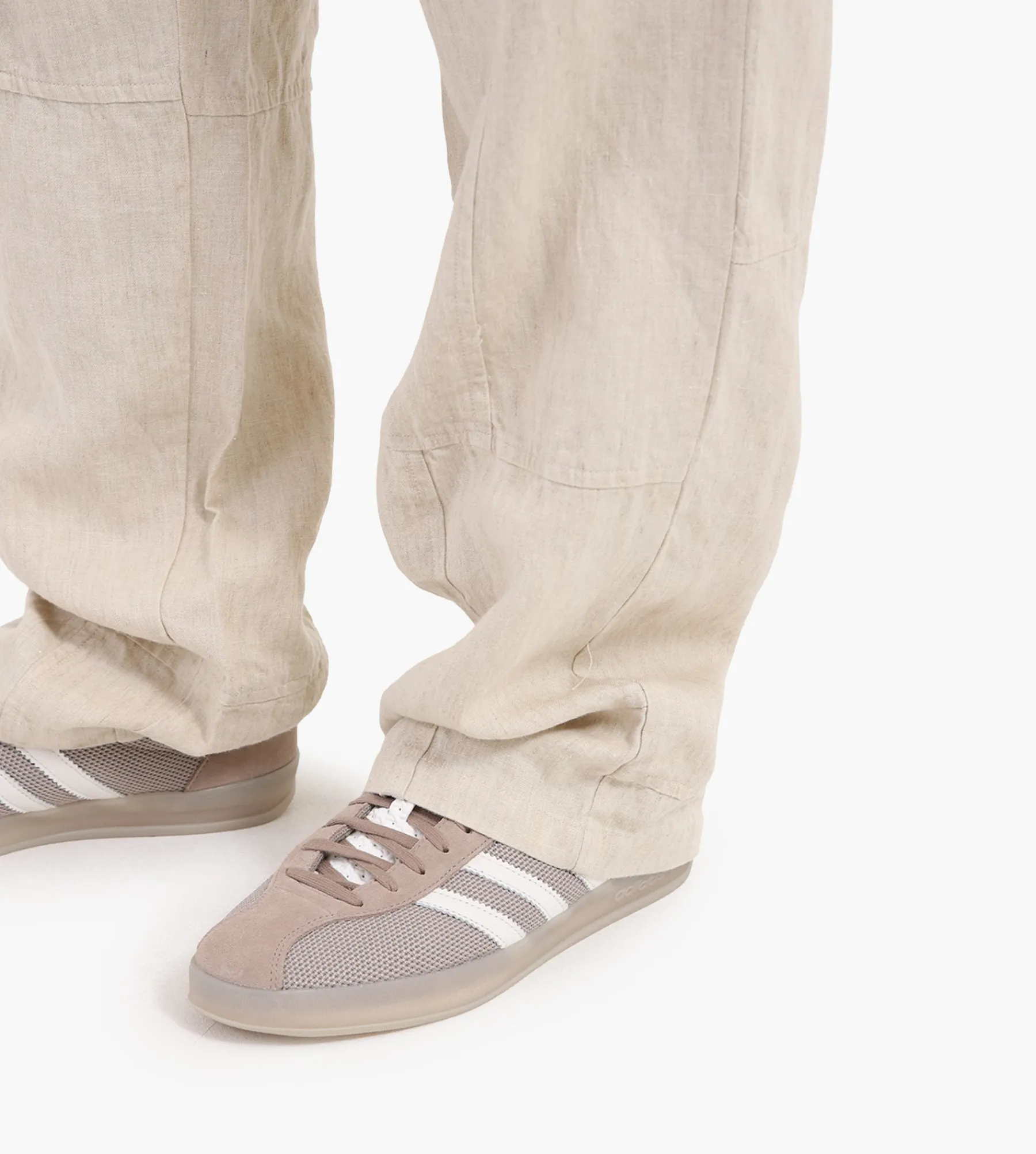 Bram's Fruit Linen Repair Trousers Natural Linen