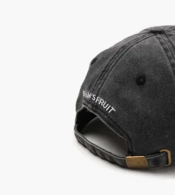 Bram's Fruit Logo Cap Distressed Washed Charcoal