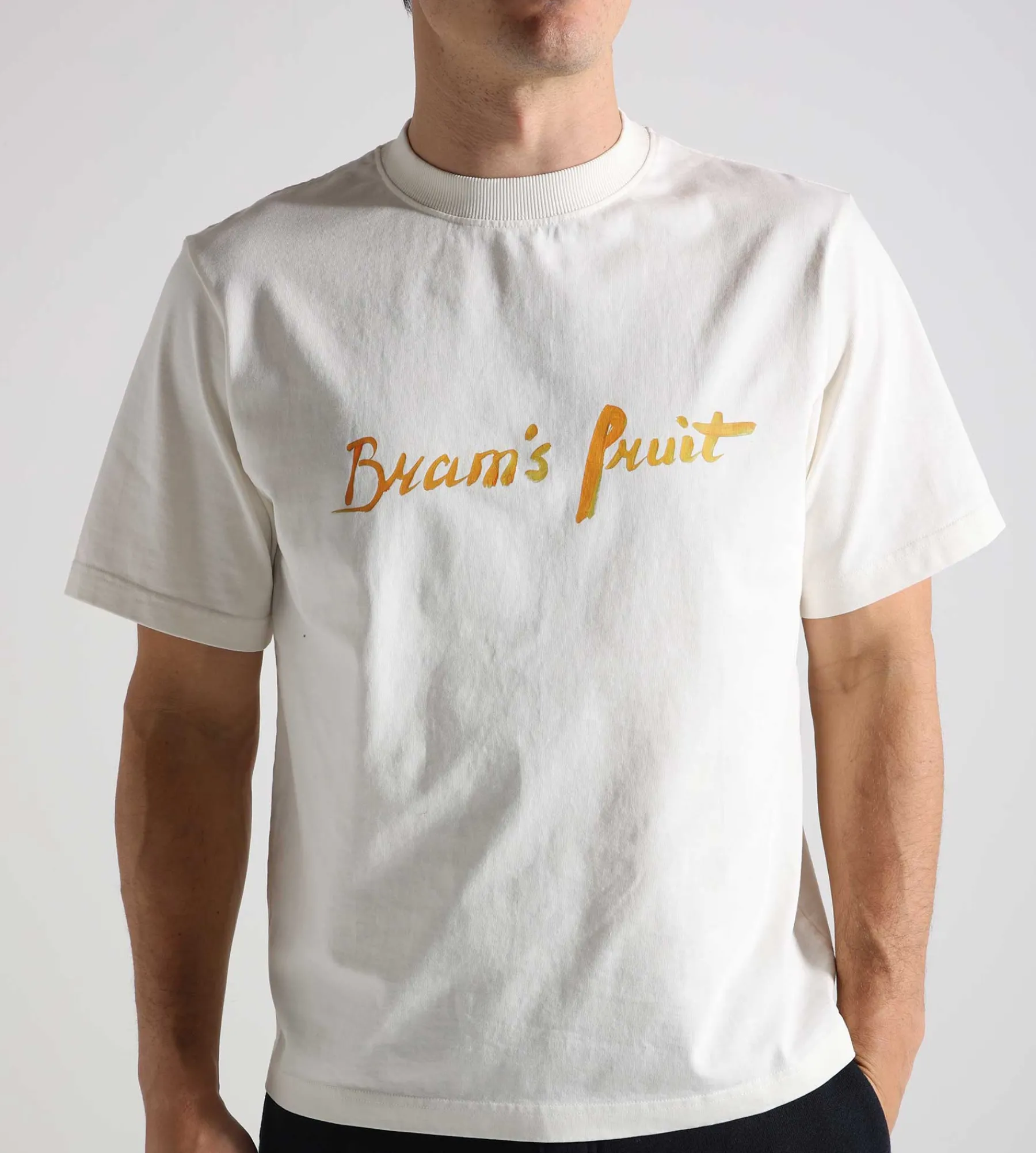 Bram's Fruit Mum's Script Logo T-Shirt White