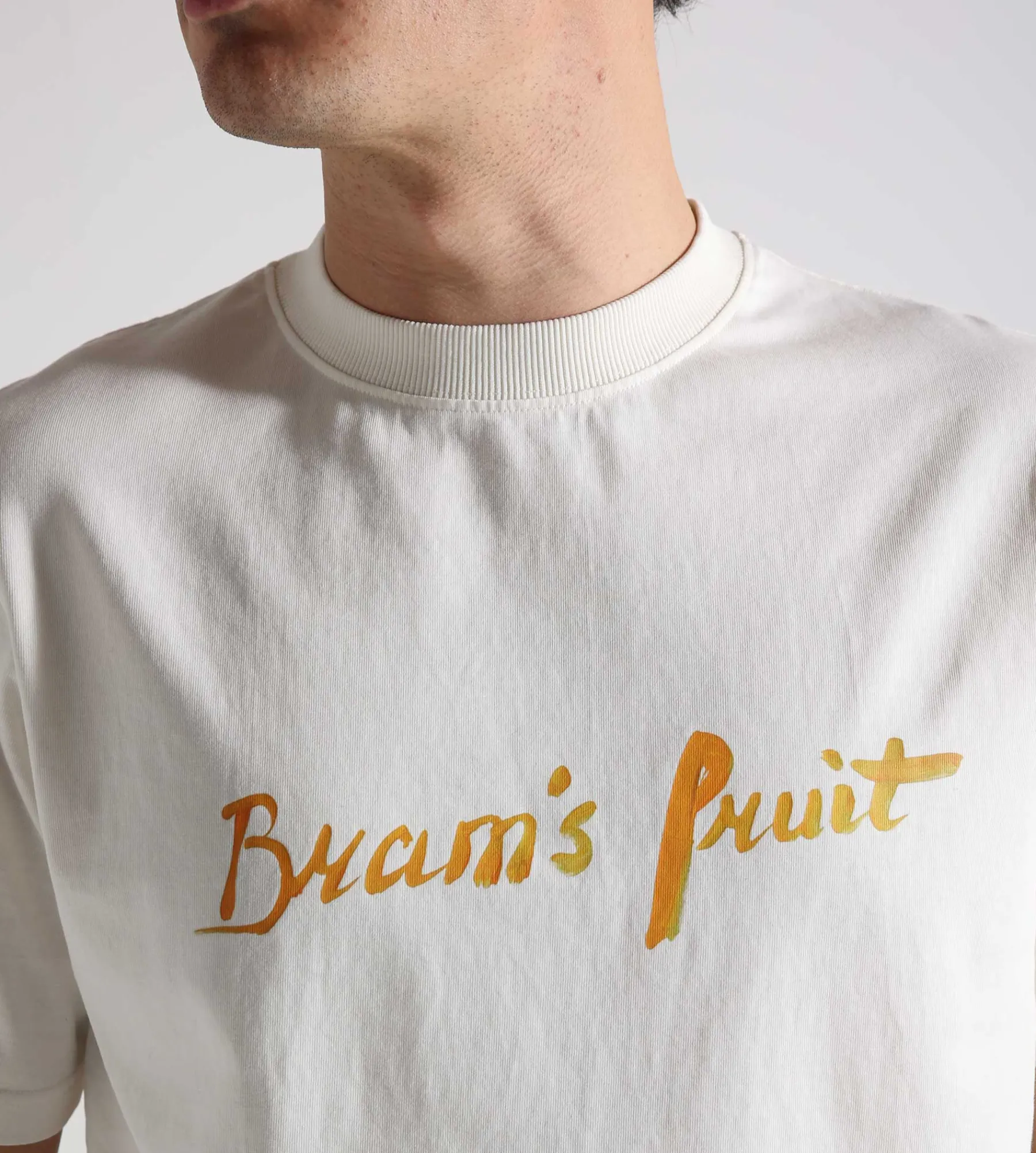 Bram's Fruit Mum's Script Logo T-Shirt White