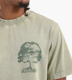 Bram's Fruit Roots T-Shirt Washed Olive Green