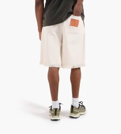 Bram's Fruit Twill Shorts Distressed Beige