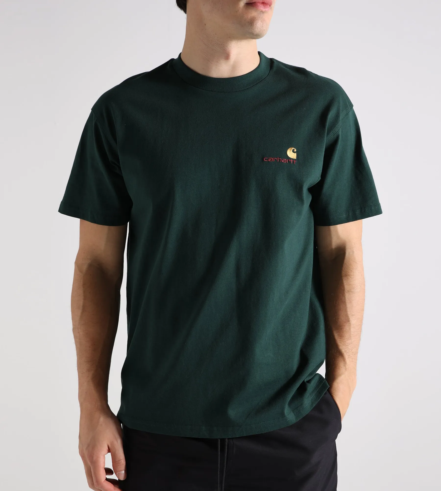 Carhartt WIP American Script T-Shirt Conifer
