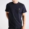Carhartt WIP Chase T-Shirt Dark Navy Gold