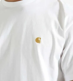 Carhartt WIP Chase T-Shirt White Gold