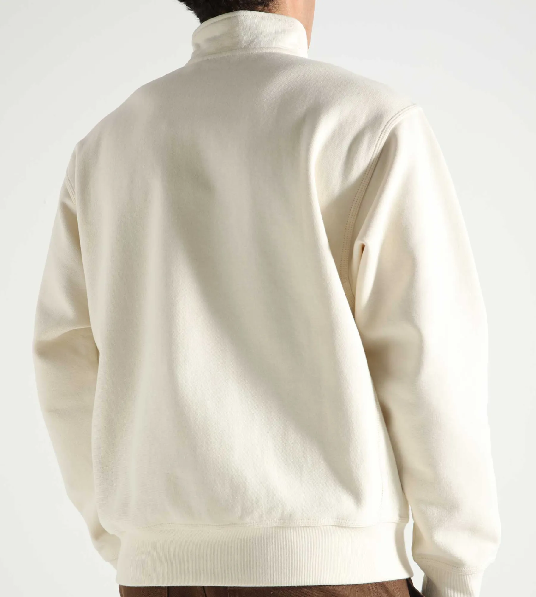 Carhartt WIP Half Zip American Script Sweater Natural