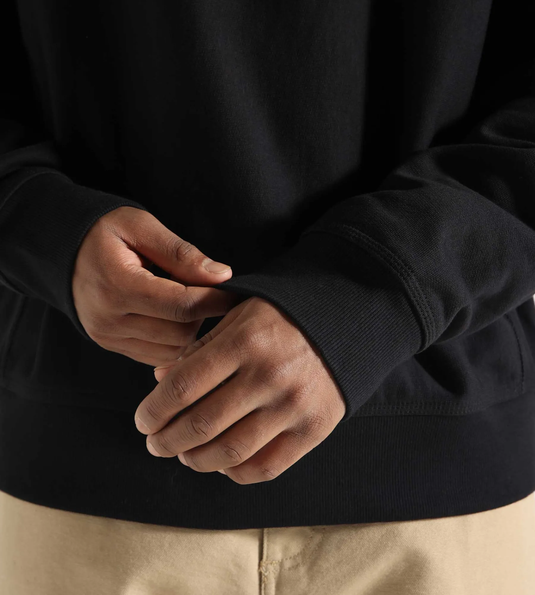 Carhartt WIP Half Zip American Script Sweater Black