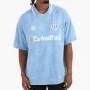 Carhartt WIP Hartt’s Football T-Shirt Heart Train Jacquard Bluebird