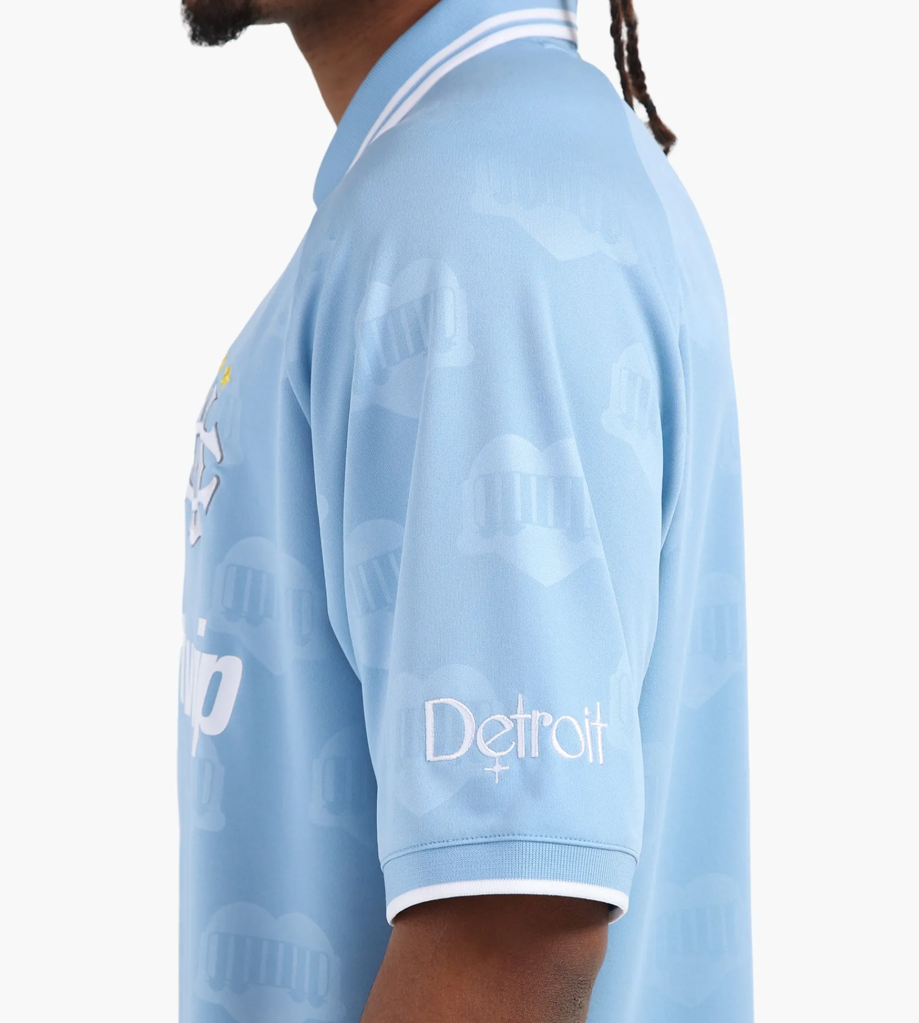Carhartt WIP Hartt’s Football T-Shirt Heart Train Jacquard Bluebird