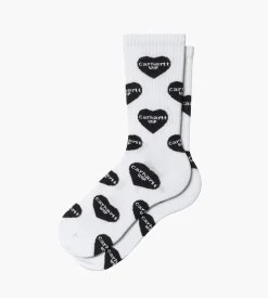 Carhartt WIP Heart Logo Socks Heart Logo Jacquard White